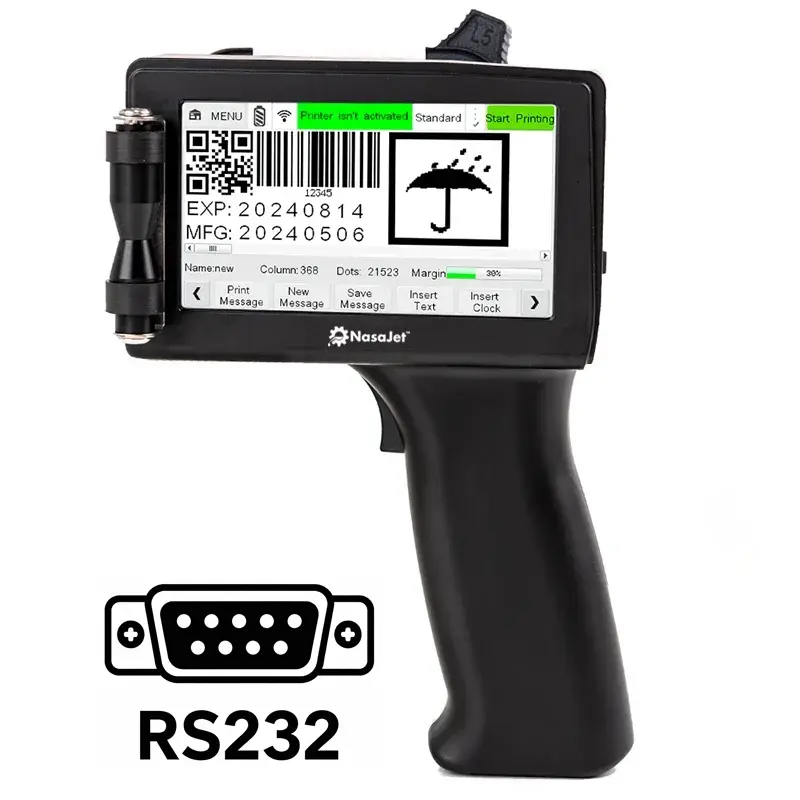 NJ-200s handheld printer with RS232